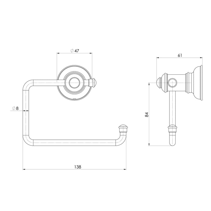 Cromford Toilet Roll Holder