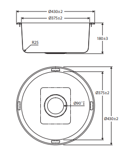Tiva Round Kitchen Sink