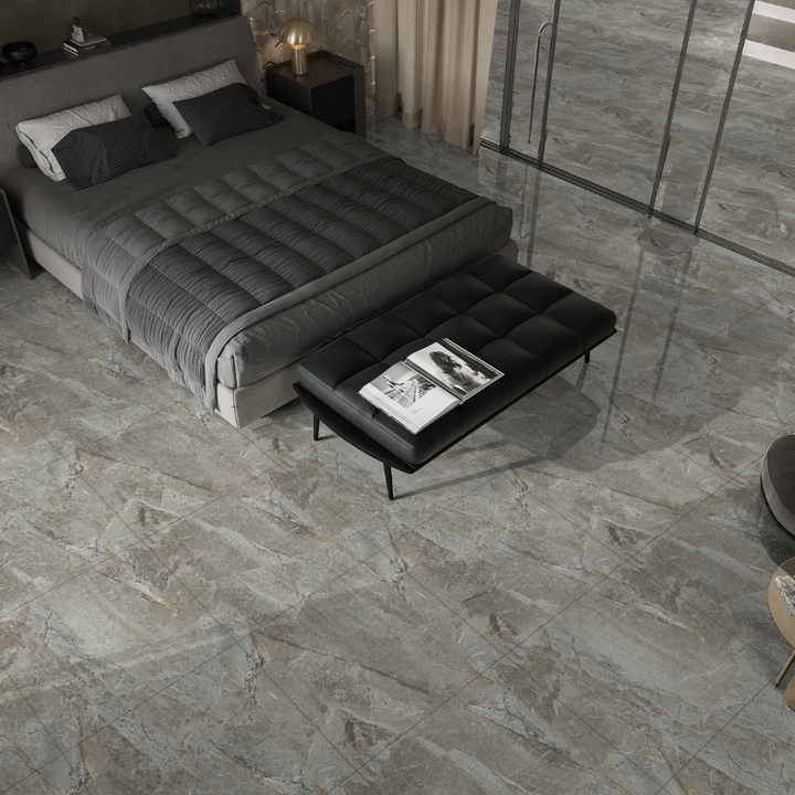 Cicili Grey Gloss Tile 600x600