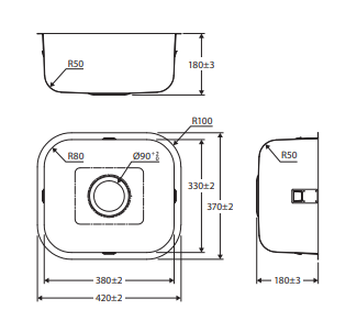 Tiva 420 Single Kitchen Sink