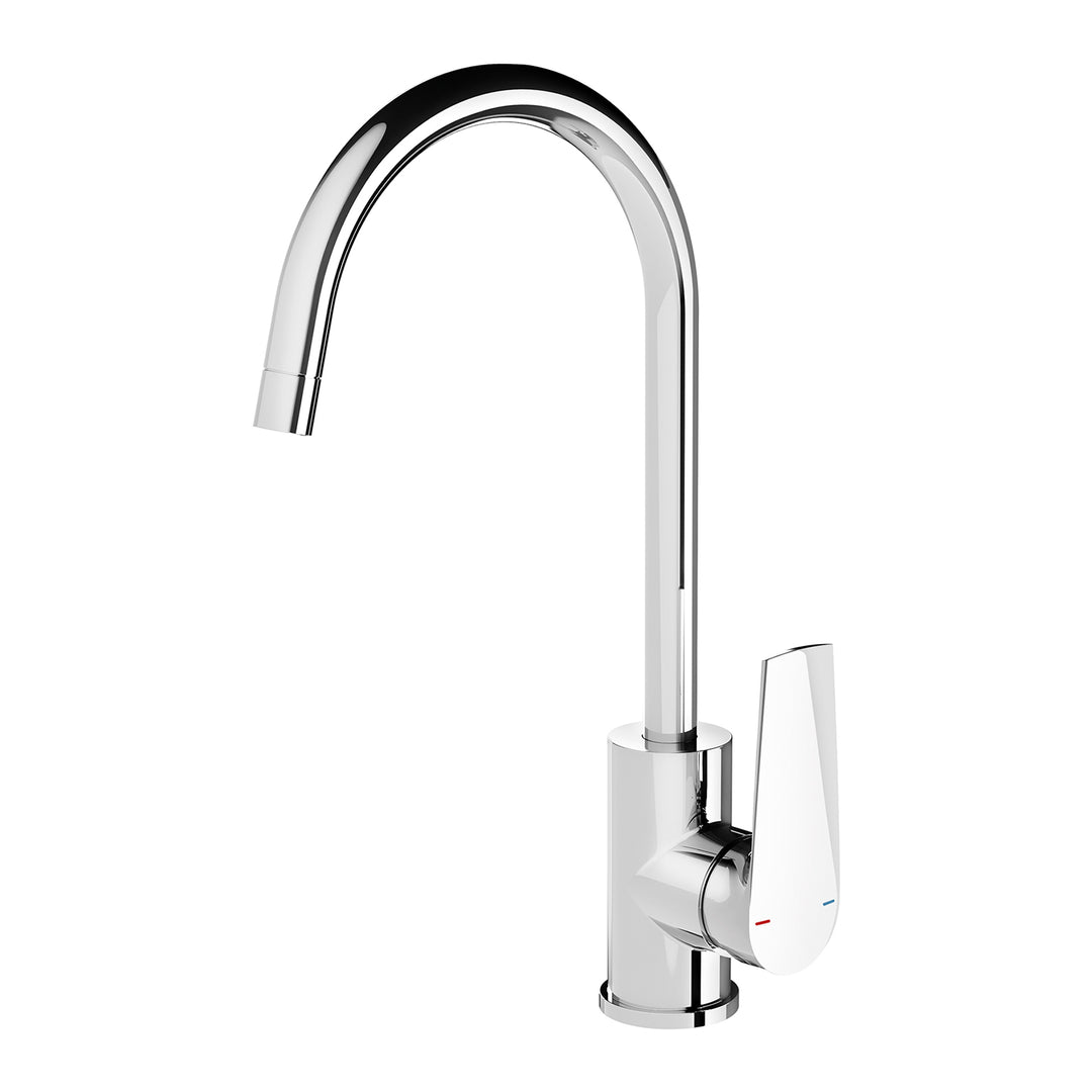 1 Arlo Sink Mixer 200mm Gooseneck, Mixers – Pilbara Bathroom Warehouse