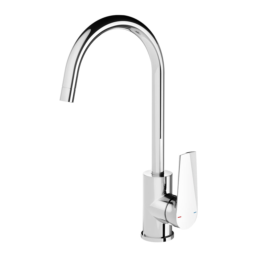 1 Arlo Sink Mixer 200mm Gooseneck, Mixers – Pilbara Bathroom Warehouse