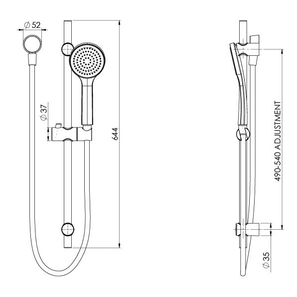Pina Rail Shower