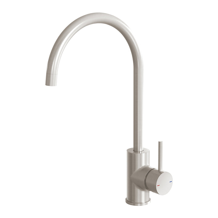 4 Pina Sink Mixer 200mm Gooseneck 6 Star, Mixers – Pilbara Bathroom Warehouse