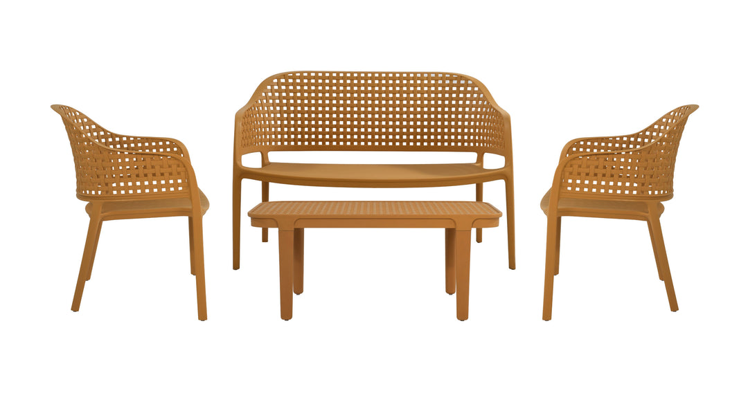 Sereni 4 Pce Outdoor Sofa Set Yellow