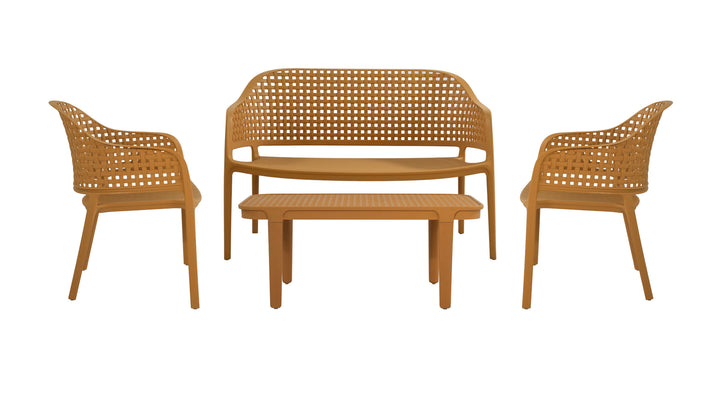 Sereni 4 Pce Outdoor Sofa Set Yellow