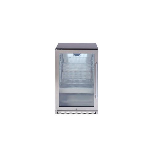 555mm S/Steel Single Door Low E Glass, Spring Back Doors Verticle Handle with Lock | Pilbara Bathroom Warehouse - Perth, Western Australia