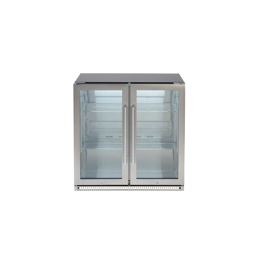 865mm S/Steel Double Door Low E Glass, Spring Back Doors Verticle Handel with Lock | Pilbara Bathroom Warehouse - Perth, Western Australia