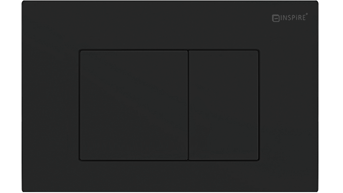 R&T Dual Flush Plate Large Square Matte Black