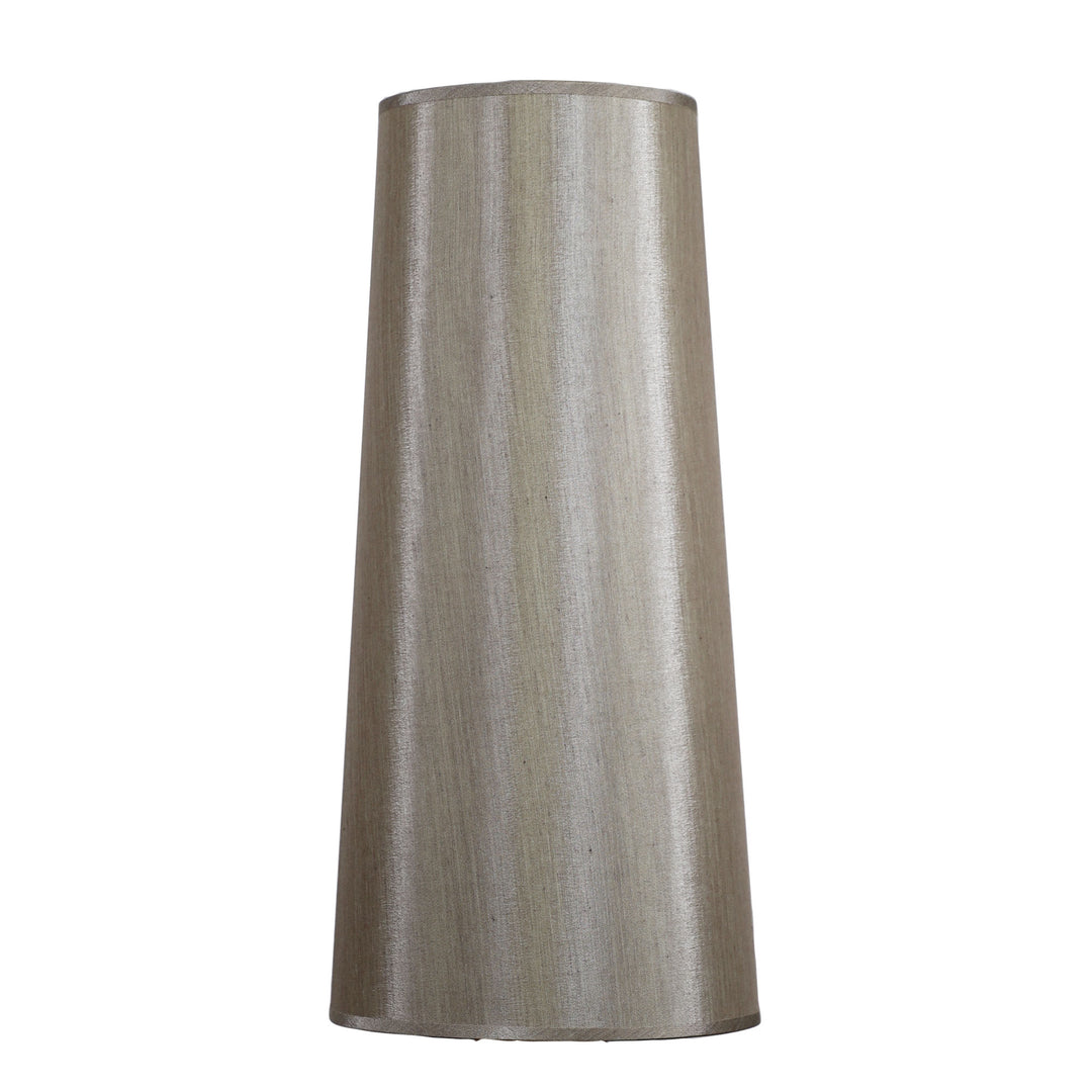 19cm Tapered Shade Satin Silver – Elegant & Sleek