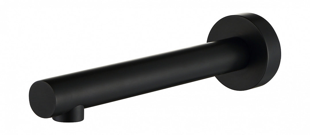 Roul Matte Black Bath Spout Round