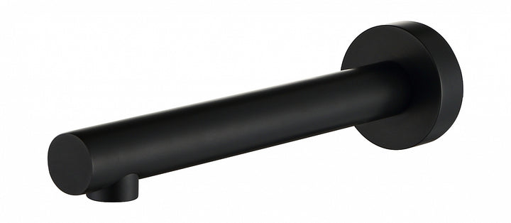 Roul Matte Black Bath Spout Round