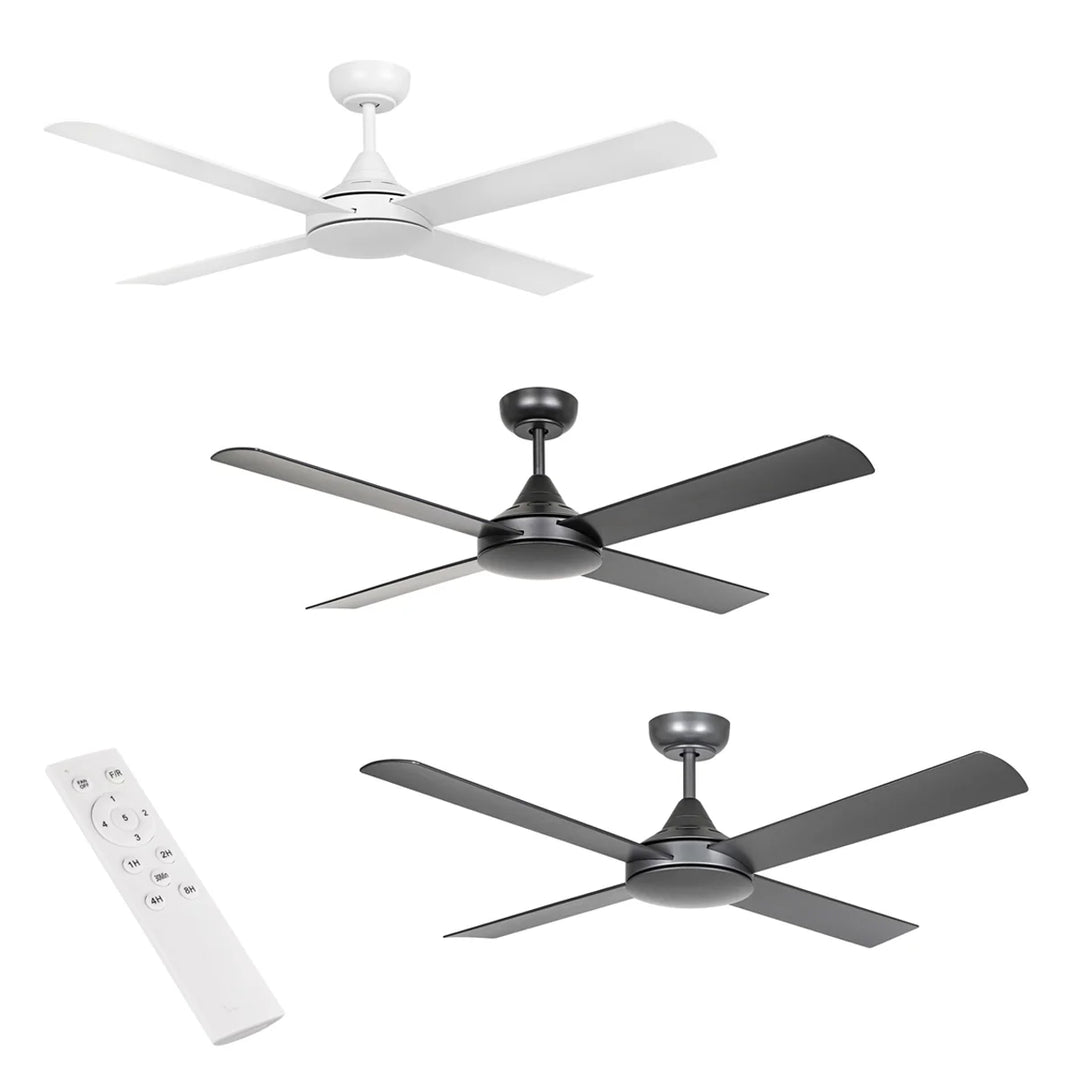 48" Stradbroke DC Ceiling Fan White, Black, Titanium 2049140X Eglo Lighting