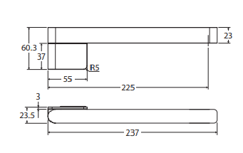 Tono Swivel Bath Outlet, Brushed Nickel
