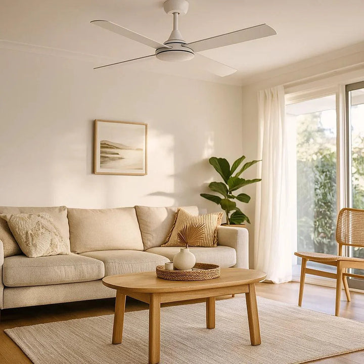 48" Stradbroke DC Ceiling Fan White, Black, Titanium 2049140X Eglo Lighting