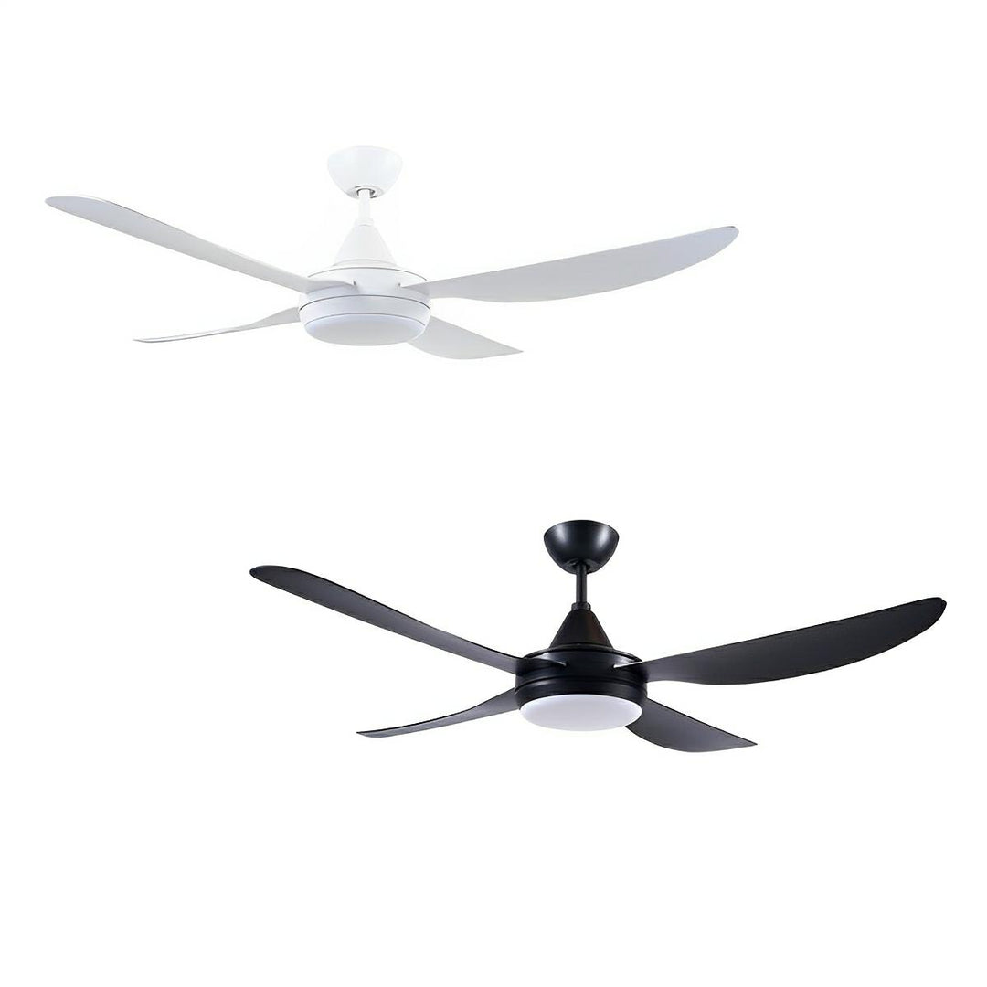 52" Vector-II AC Ceiling Fan White, Black with Light 22293/XX Brilliant Lighting
