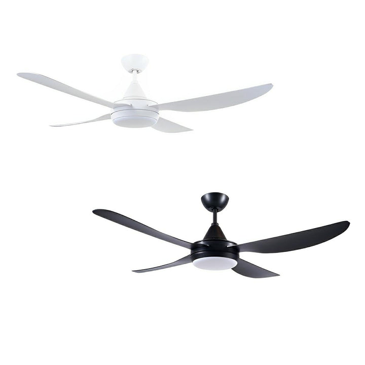 52" Vector-II AC Ceiling Fan White, Black with Light 22293/XX Brilliant Lighting