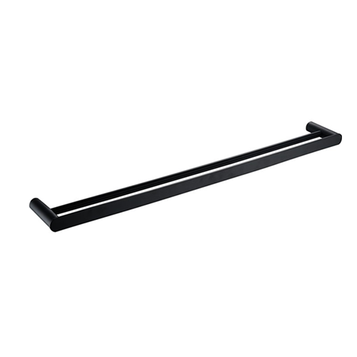 Vetto 600mm Matte Black Double Towel Rail