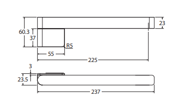 Tono Swivel Bath Outlet, Matte Black