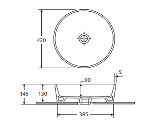 RAK Feeling Round Above Counter Basin