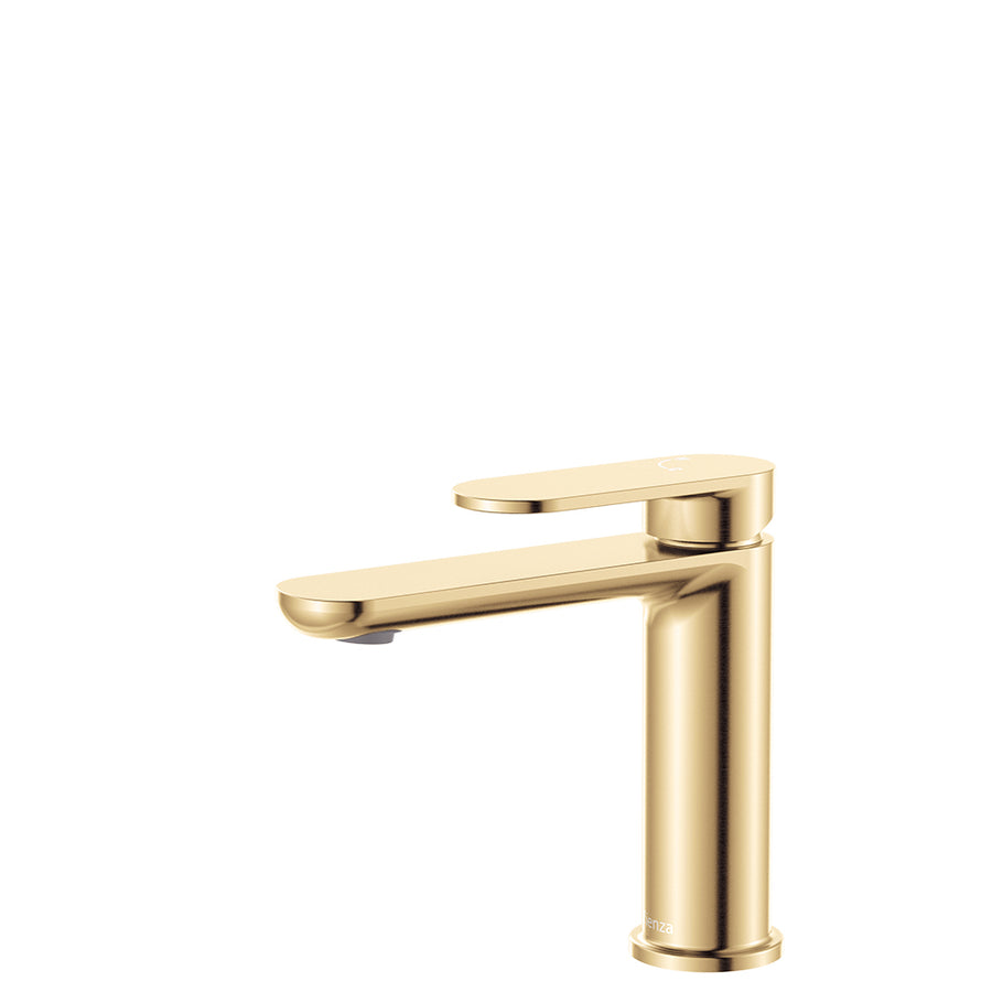 Empire Slim Cold Start Basin Mixer, Urban Brass – Pilbara Bathroom Warehouse Perth and regional Western Australia