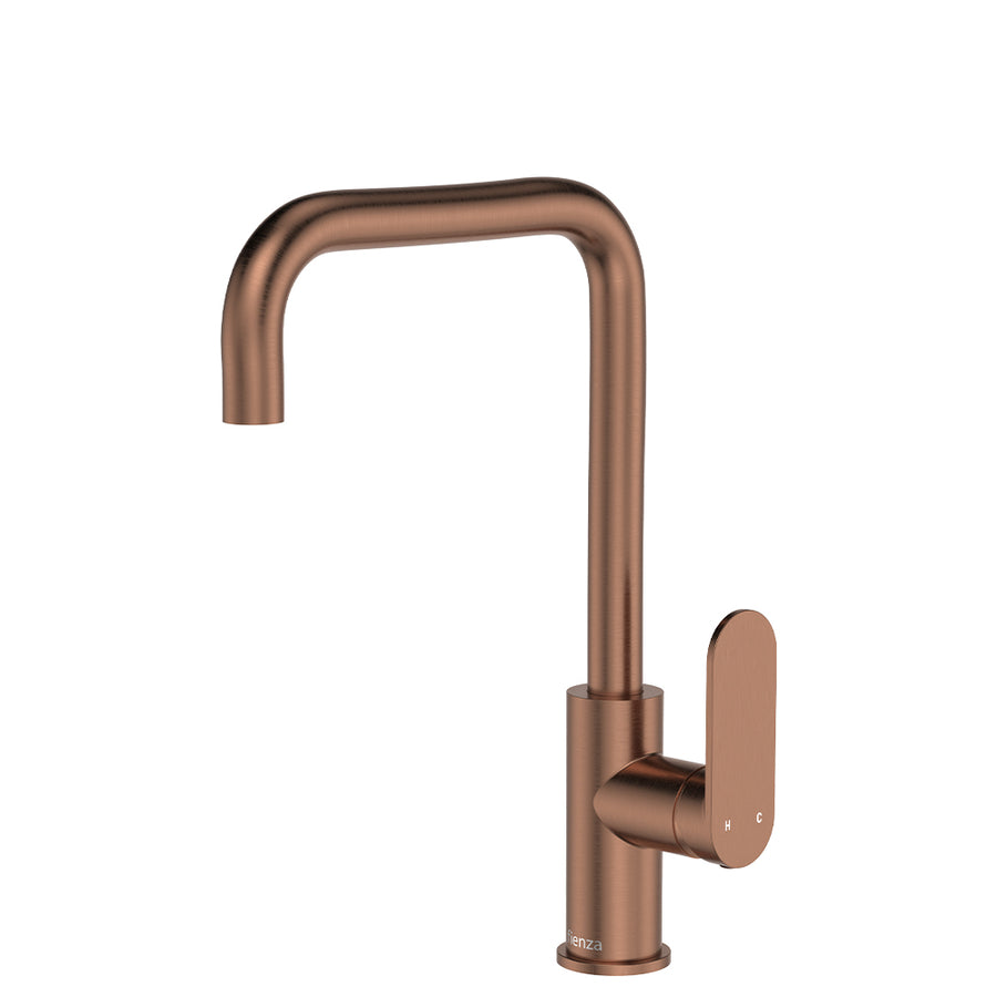 Empire Slim Sink Mixer, Brushed Copper – Pilbara Bathroom Warehouse Perth and regional Western Australia