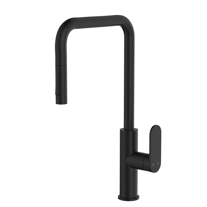 Empire Slim Pull-Out Sink Mixer, Matte Black – Pilbara Bathroom Warehouse Perth and regional Western Australia
