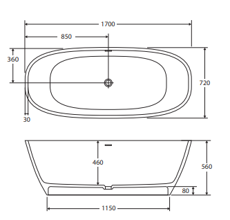 Marissa Solid Surface Bath