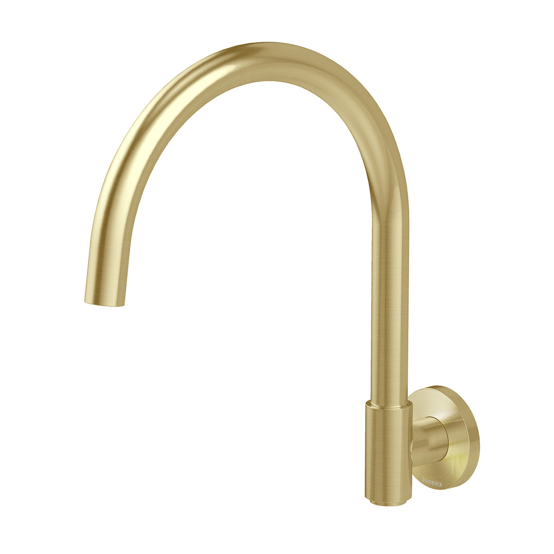 Vivid MKII Wall Sink Outlet 200mm Gooseneck – Lead Free