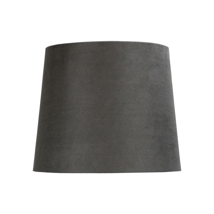 27cm Battleship Grey Suede Shade – Elegant & Modern