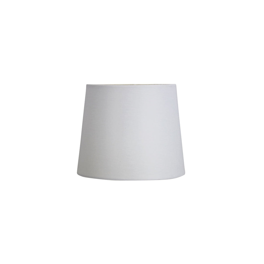27cm Harp Mount Shade – White/Natural Linen