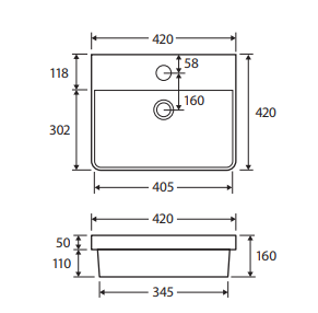 Petra Semi-Inset Basin