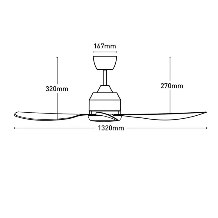 52" Jota DC Ceiling Fan