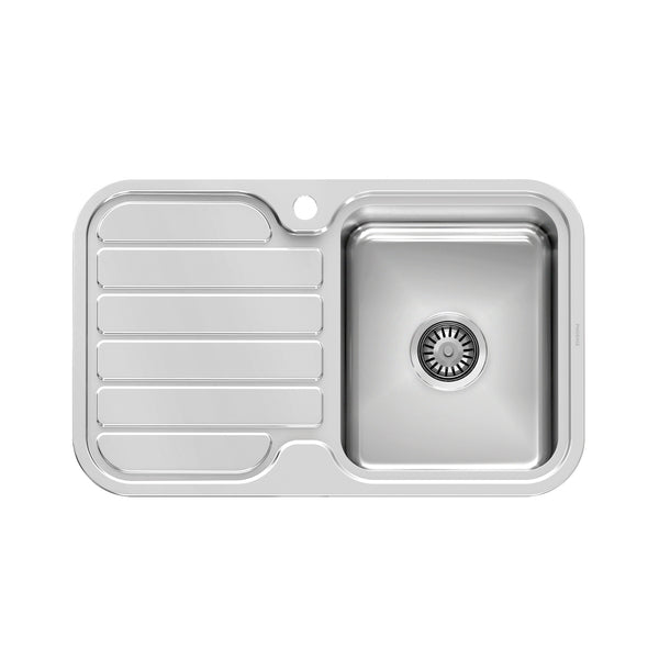1 1000 Series Single R/H Bowl Sink W/-Drainer W/-Hole , Sinks – Pilbara Bathroom Warehouse