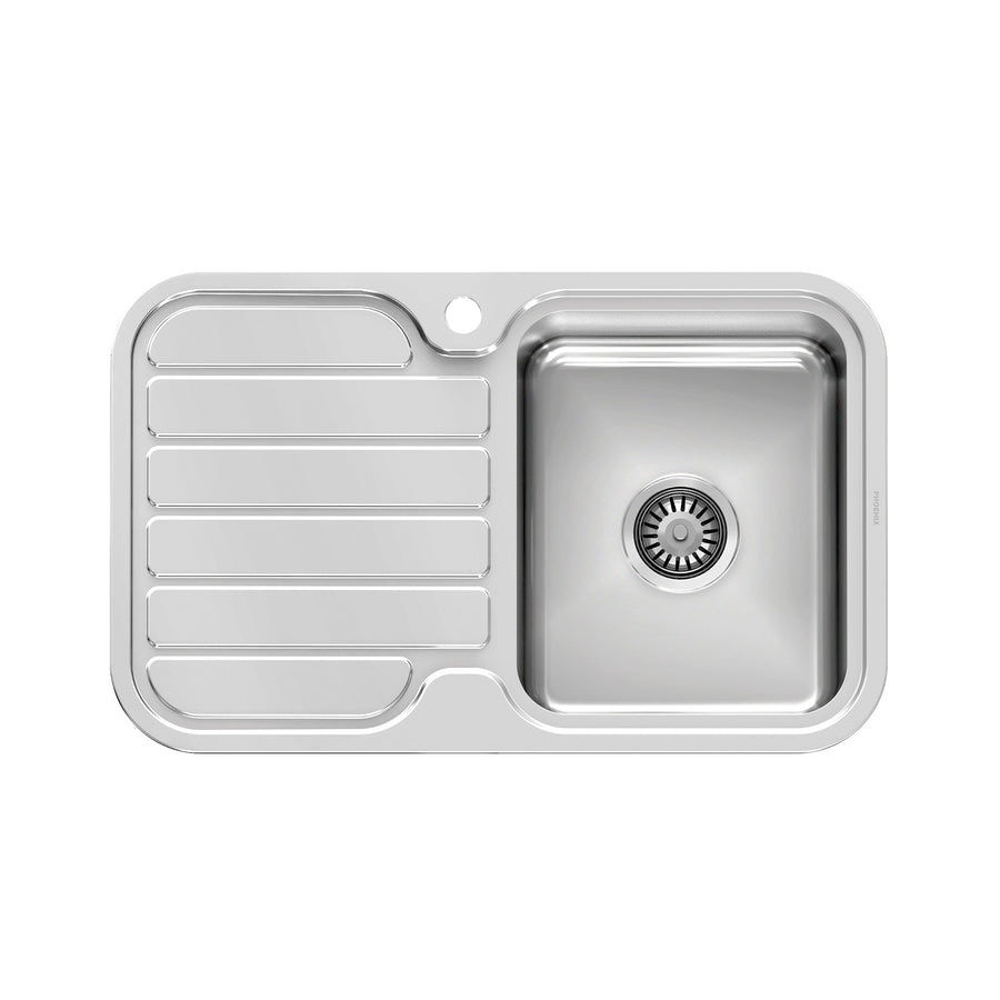 1 1000 Series Single R/H Bowl Sink W/-Drainer W/-Hole , Sinks – Pilbara Bathroom Warehouse