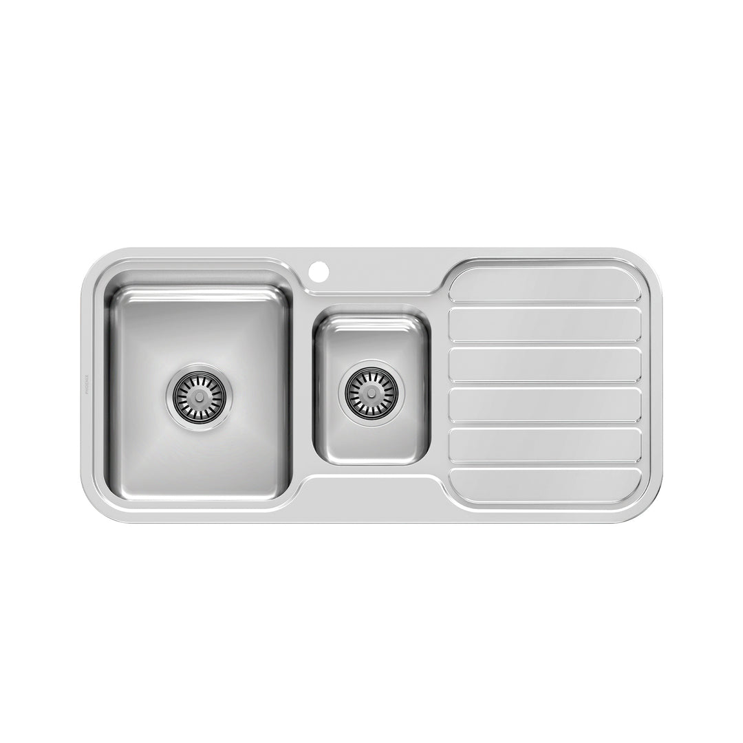 1 1000 Series 1-1/3 L/H Bowl Sink W/-Drainer W/-Hole , Sinks – Pilbara Bathroom Warehouse