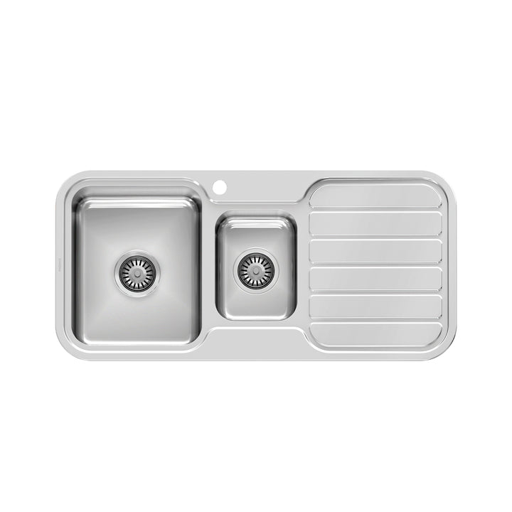 1 1000 Series 1-1/3 L/H Bowl Sink W/-Drainer W/-Hole , Sinks – Pilbara Bathroom Warehouse