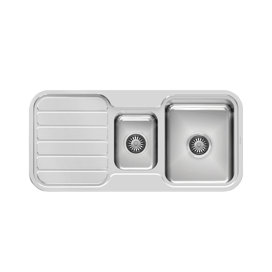 1 1000 Series 1-1/3 Bowl Sink W/-Drainer No Hole , Sinks – Pilbara Bathroom Warehouse