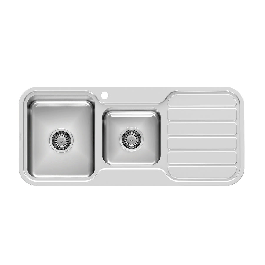 1 1000 Series 1-3/4 L/H Bowl Sink W/-Drainer W/-Hole , Sinks – Pilbara Bathroom Warehouse