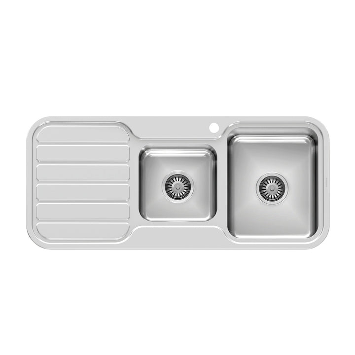 1 1000 Series 1-3/4 R/H Bowl Sink W/-Drainer W/-Hole , Sinks – Pilbara Bathroom Warehouse