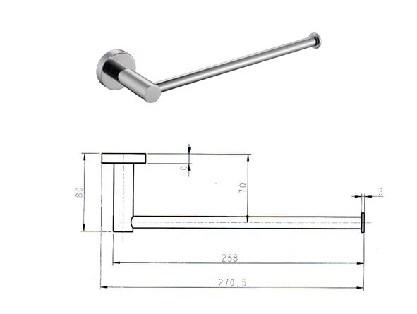 Round Series 2 Hand Towel Holder