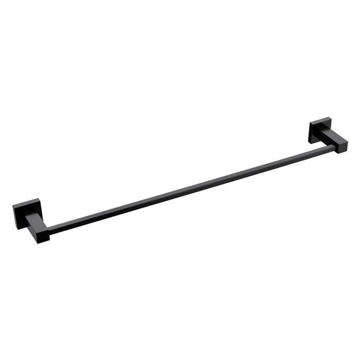 Black Square Single Towel Rail