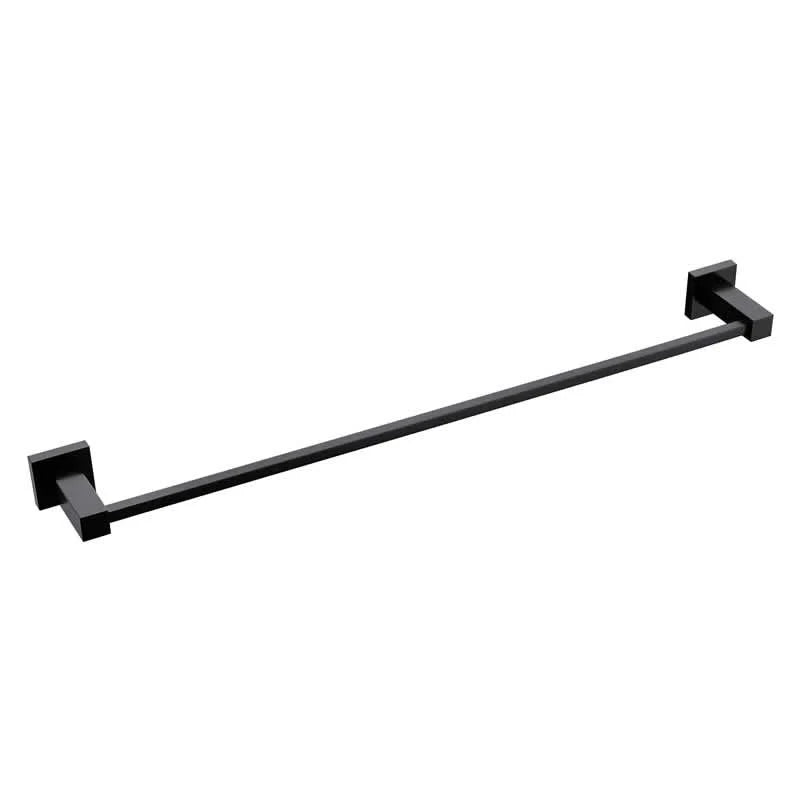 Square Hand Towel Rail Black