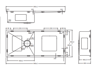 Hana 36L Single Kitchen Sink with Drainer