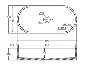 Jada Pill Concrete Above Counter Basin, Warm White