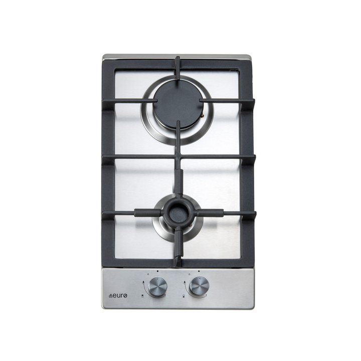 30cm 2 Gas Cooktop Electronic Ignition + Flame Failure Device, Cast iron trivets | Pilbara Bathroom Warehouse - Perth, Western Australia