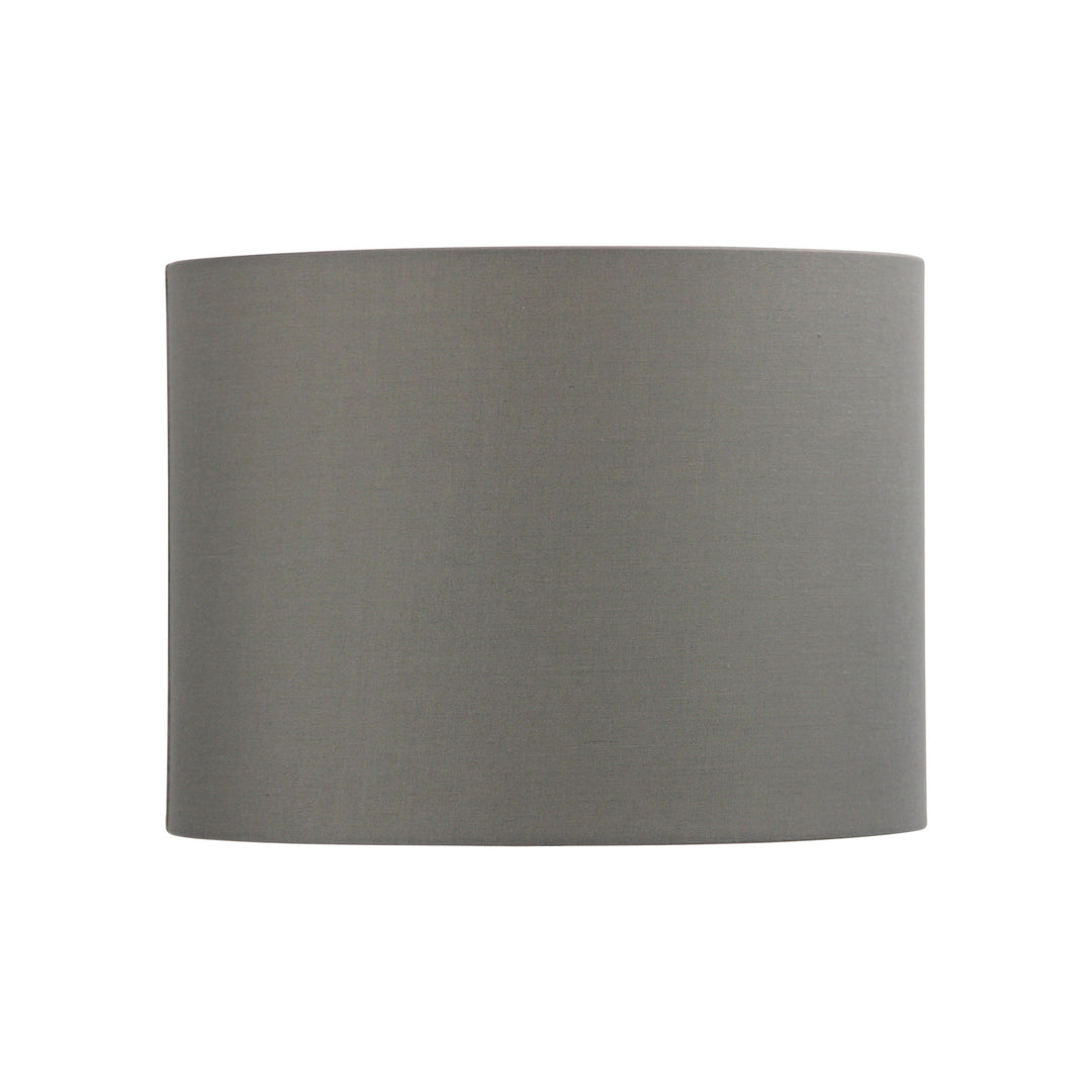 30cm Grey Cotton Drum Shade – Soft & Versatile