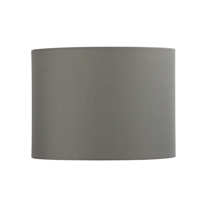 30cm Grey Cotton Drum Shade – Soft & Versatile