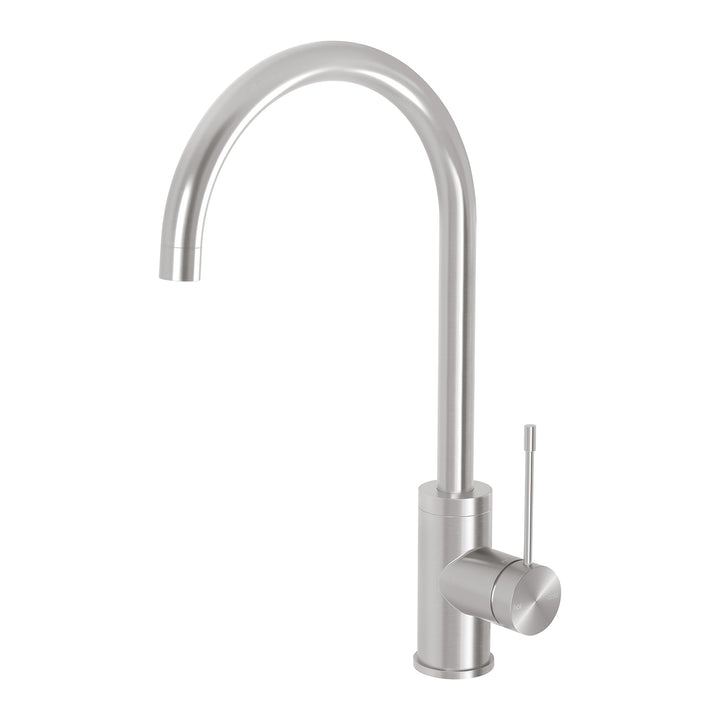 1 Vivid Slimline SS 316 Sink Mixer 200mm G/Neck , Mixers  – Pilbara Bathroom Warehouse