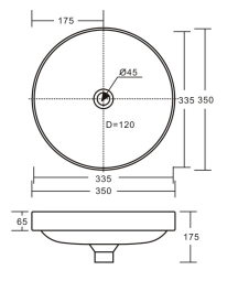 Aluca Round Semi-Inset Basin, Matte Khaki